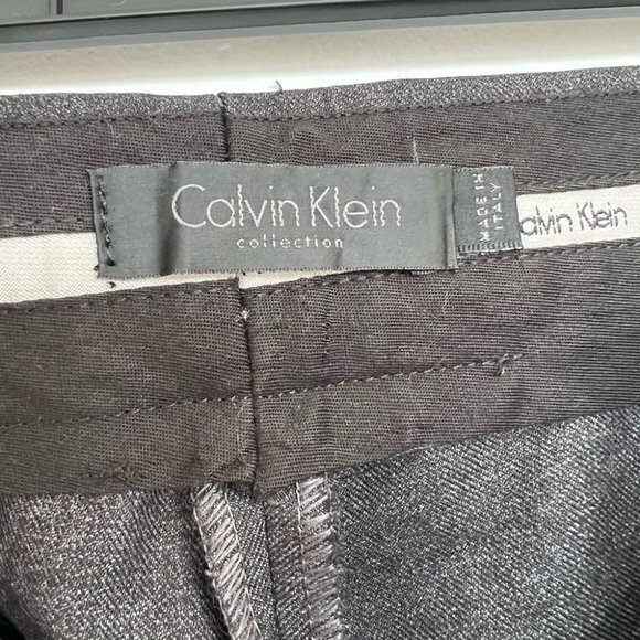 Calvin Klein Collection virgin wool wide leg dress pants - Picture 5 of 10